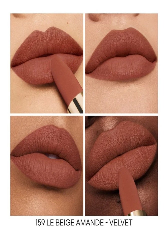 غيرلان عبوة إعادة تعبئة أحمر شفاه جيرلان روج جي ألترا كير قابلة للتخصيص 3.5 غرام - 159 لو بيج أماند - لون شفاه مرطب بلمسة نهائية مخملية فاخرة من الساتان - Image 3