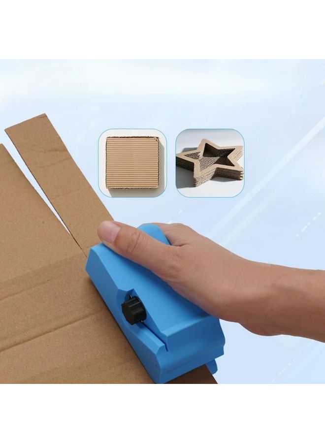 Blue Manual Cat Scratching Board Cutter with Ergonomic Handle for Cardboard Cat Furniture - Image 2