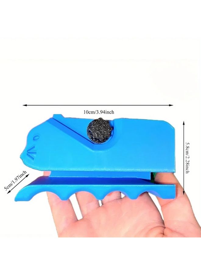 Blue Manual Cat Scratching Board Cutter with Ergonomic Handle for Cardboard Cat Furniture - Image 3