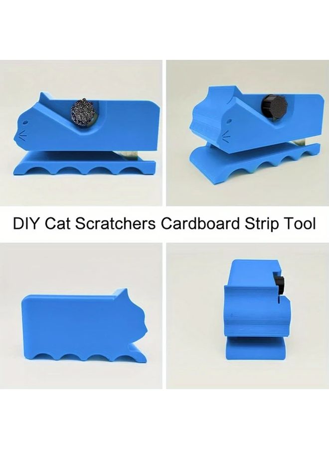 Blue Manual Cat Scratching Board Cutter with Ergonomic Handle for Cardboard Cat Furniture - Image 4