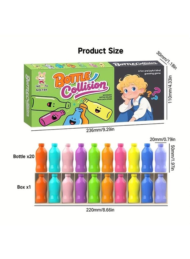 Guess The Bottle Color Challenge Game 21PCS Plastic Party Board For Family Night - Image 3