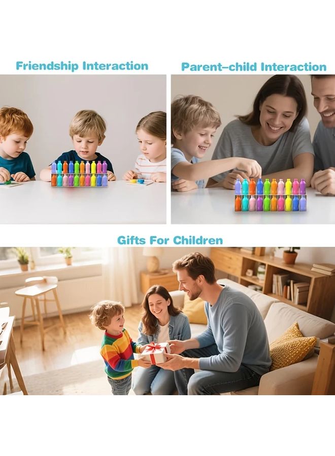 Guess The Bottle Color Challenge Game 21PCS Plastic Party Board For Family Night - Image 5