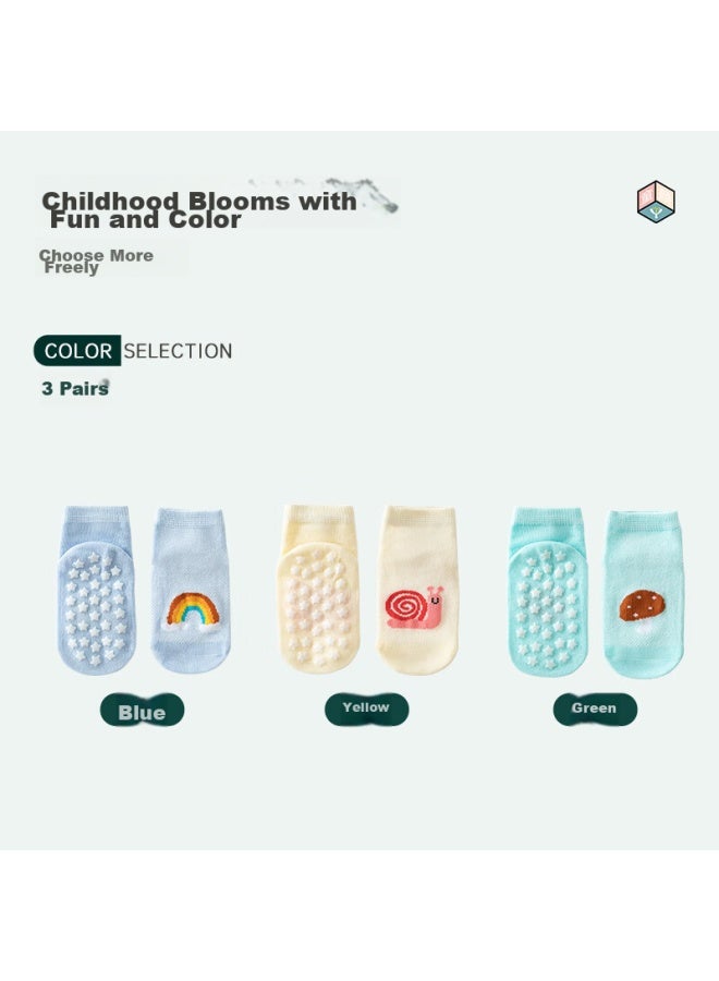 Babyface Tongyan Baby Socks, Summer Indoor Walking Socks, Infant Floor Socks, Breathable Non-slip Bottom, Cool Early Education Sock Set, 1-3 Years Old - Image 4