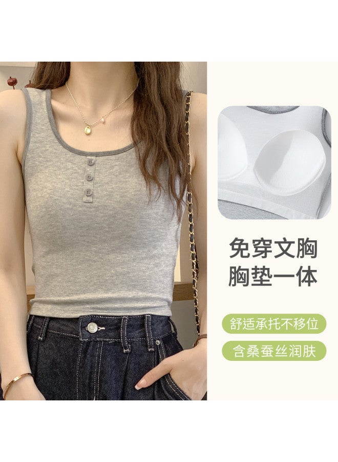 Your Sun Wearable Padded Camisole For Women, Women'S Tank Top With Built-In Bra - Image 2