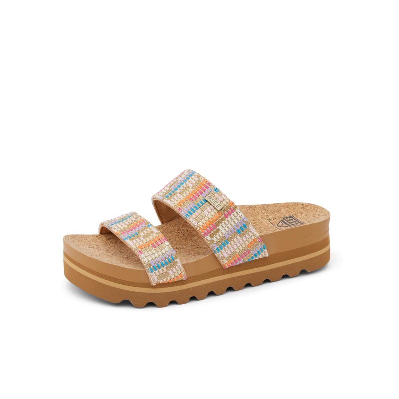 REEF Cushion Vista Hi Womens Platform Fashion Sandal, Arch Support, Ultra Soft Cushion Footbed, Beachy Woven, 8 - Image 1