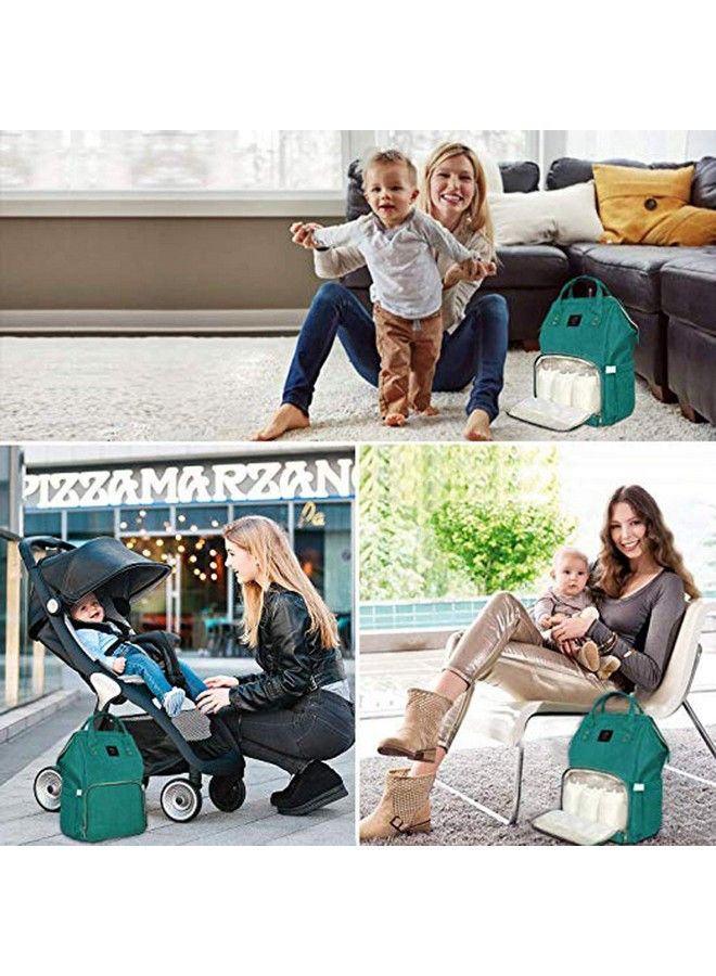 HOUSE OF QUIRK Baby Diaper Bag Maternity Backpack (Jeep Green) - Image 4
