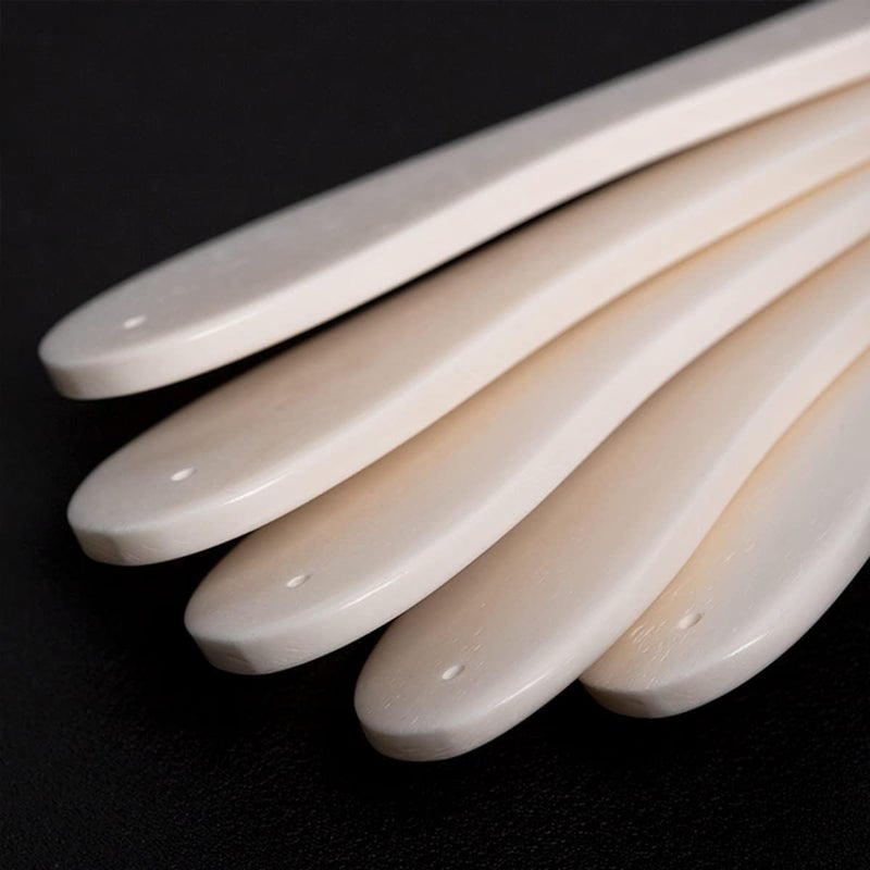 WUTA 100% Genuine Bone Folders Creaser Crafts Scoring Folding Creasing Origami Paper Creaser Crafting Tool for DIY Handmade Burnishing Bookbinding (1 Pack Arc Shape) - Image 2