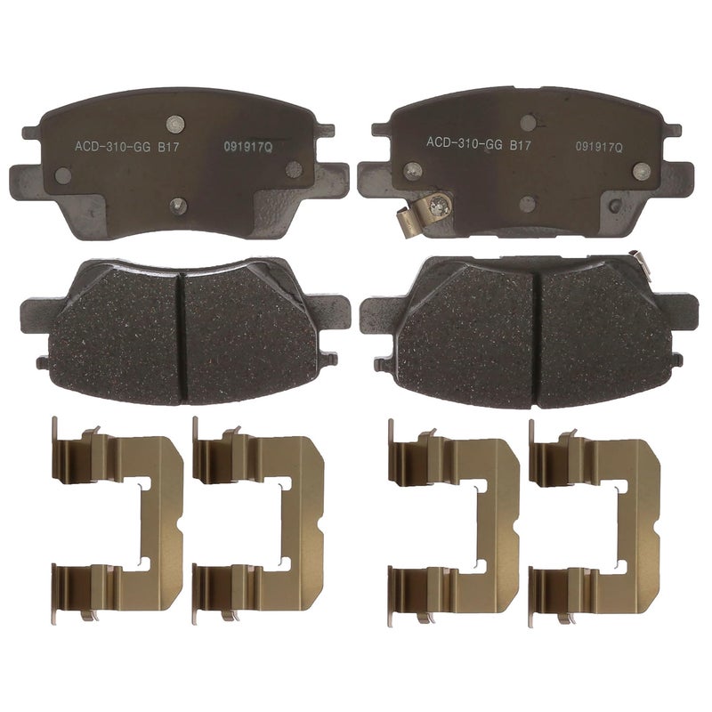 ACDelco Silver 14D1844CH Ceramic Front Disc Brake Pad Set - Image 4