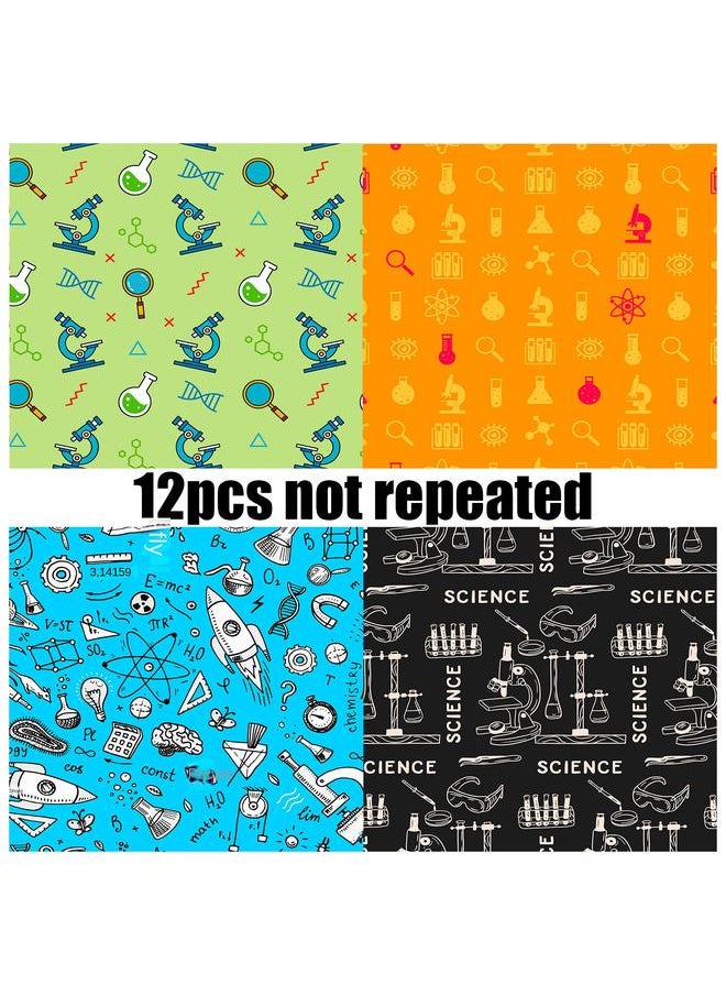 Bluejw Sell 12 Sheets/pack Of Science Experiment Material Paper Hand Account Decoration Stickers DIY Creative Pattern Elements  - Image 5