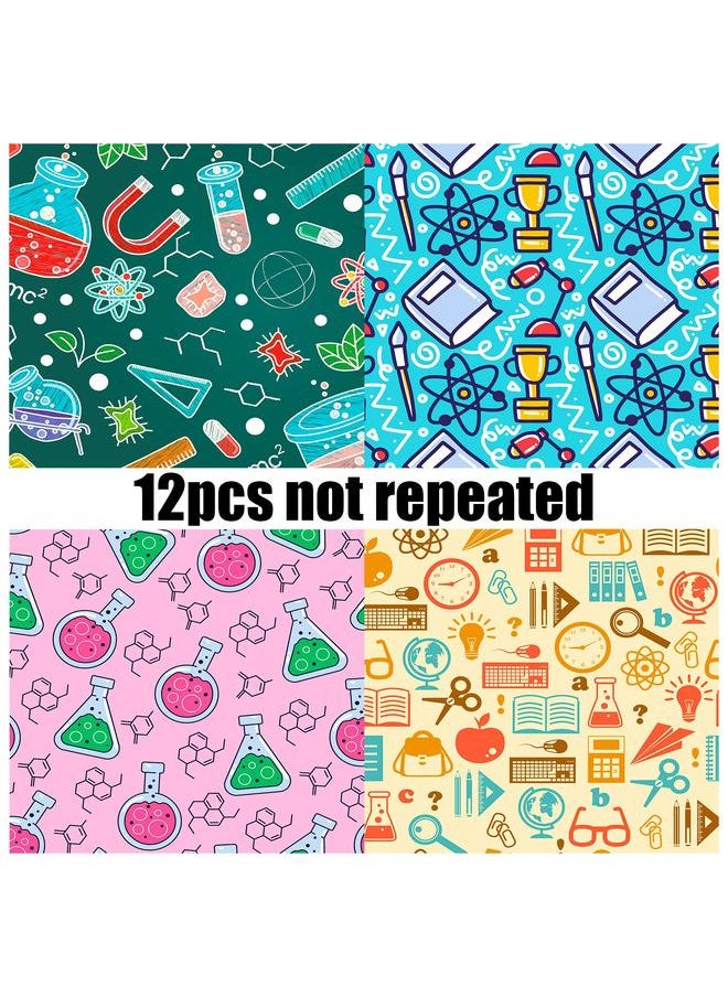 Bluejw Sell 12 Sheets/pack Of Science Experiment Material Paper Hand Account Decoration Stickers DIY Creative Pattern Elements  - Image 4