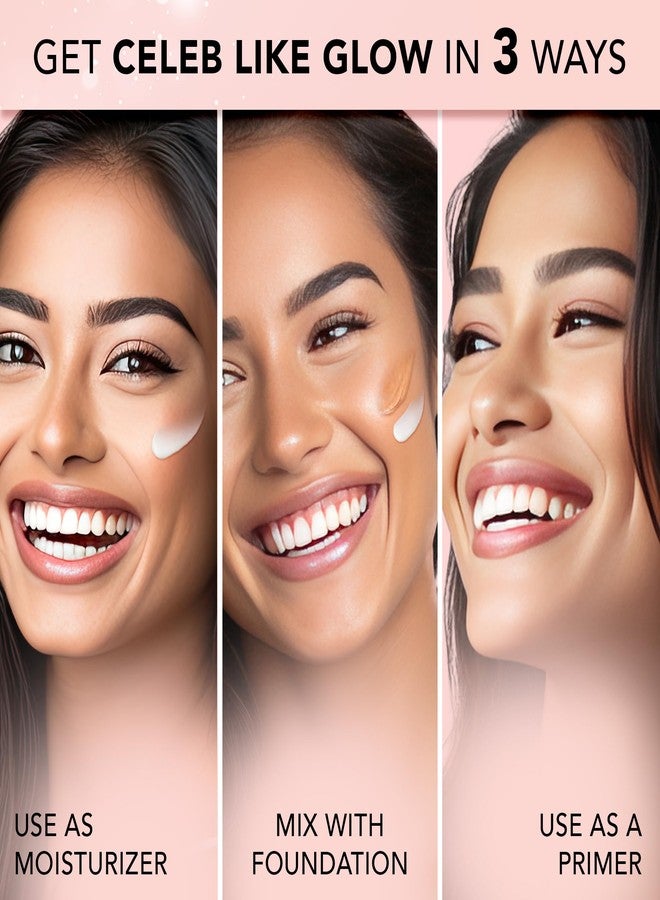 Facescanada FACES CANADA Superb Glow Combo - Strobe Cream - Rose Gold (18 ml) + Strobe Cream - Silver (18 ml) | Primer + Highlighter + Moisturizer | Illuminating & Glowing Makeup Base | Intense Hydration - Image 2