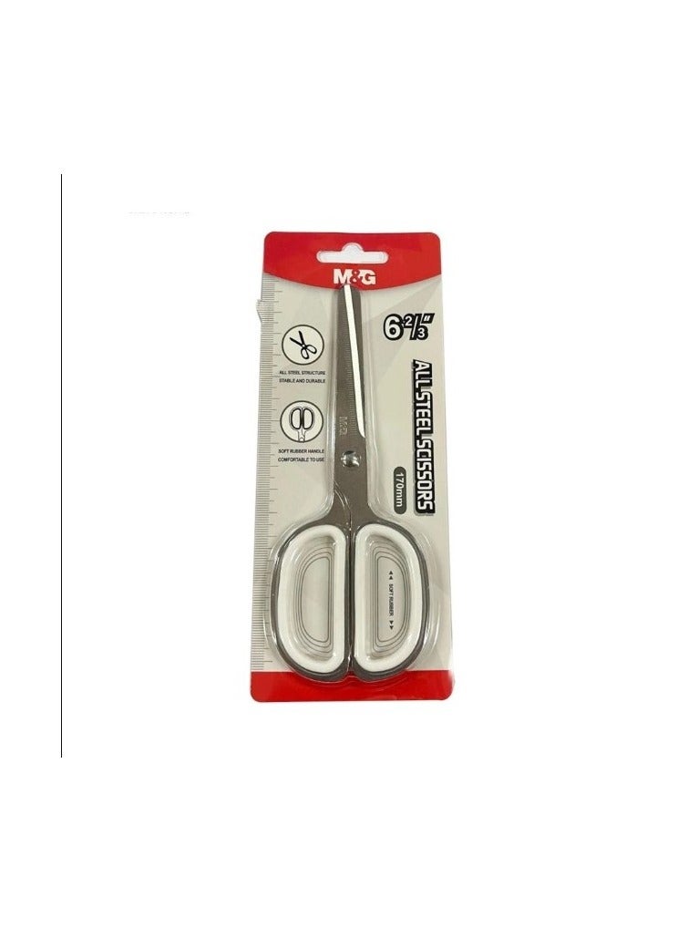 M&G Chenguang Metal Office Precision steel scissors - 170mm - No:ASS913N9 - Image 1