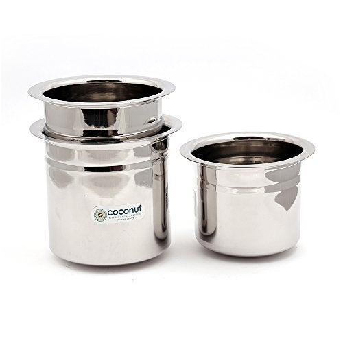 Coconut Stainless Steel Mini Kolga/Deep Tope - 200ml, 300ml, 500ml, 750ml, 1000ml, 1500ml - Milk Container/Oil cotainer/Grocery Container/Fridge Container - Image 3