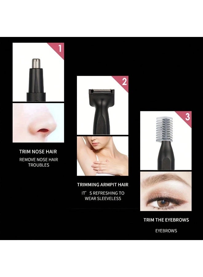 3 in 1 Electric Grooming Kit USB Rechargeable Nose Hair Trimmer for Beard Sideburns Hair and Body Cordless Electric Shaver Holiday Gift - Image 3