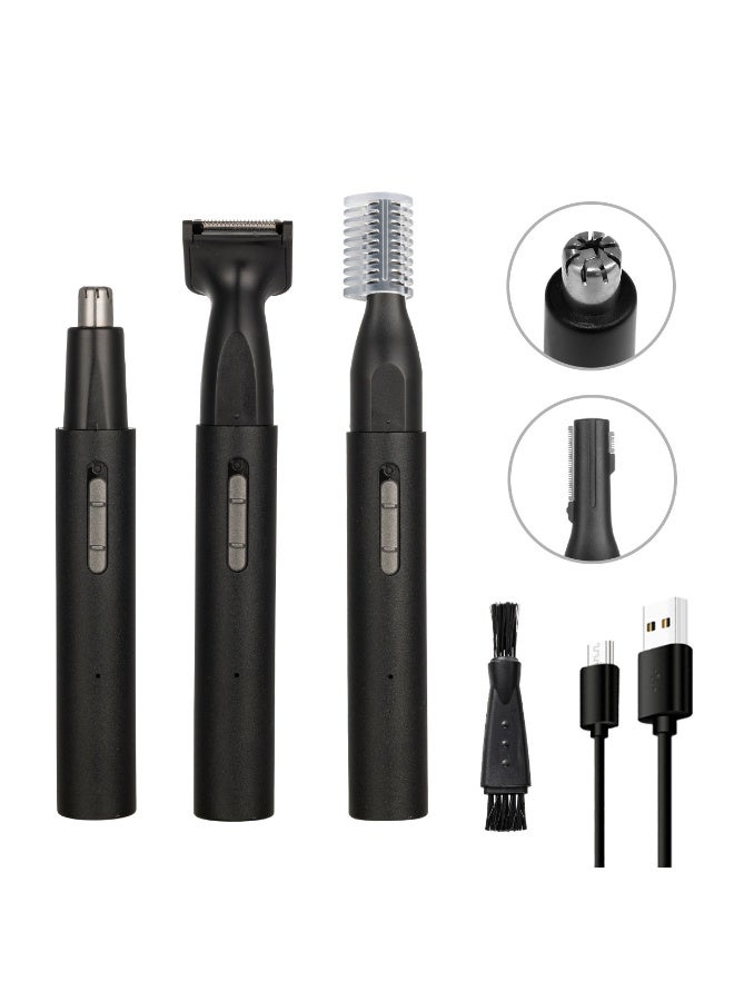 3 in 1 Electric Grooming Kit USB Rechargeable Nose Hair Trimmer for Beard Sideburns Hair and Body Cordless Electric Shaver Holiday Gift - Image 1