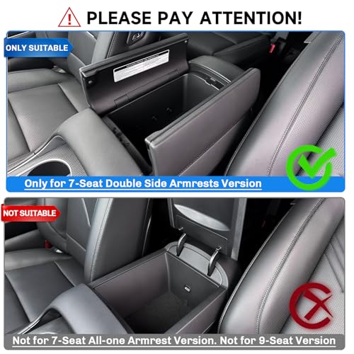 SXCY for 2026 Hyundai Palisade Accessories [7-Seat Version Double Side Armrests Only] Cup Holder Insert Silicone Cup Holder Limiter 2026 Palisade Drink Holder Adapter Non-Slip Drink Stopper Stabilizer - Image 2