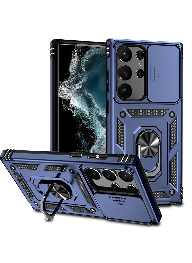 REOCLE Samsung Galaxy S23 Ultra Case with Camera Cover Drop Protection & Snug Touch & Slim Protective Hard Back Soft Edge Phone Case for Galaxy S23 Ultra Case  - Image 1