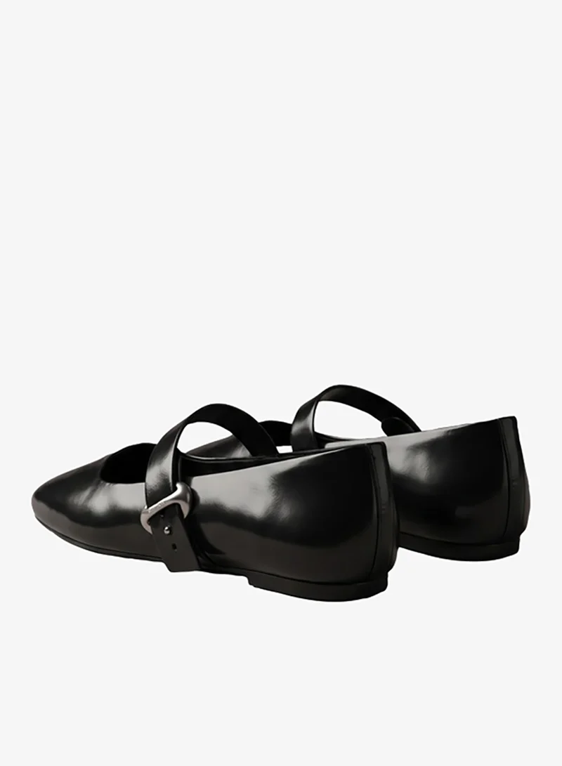 Calvin Klein  Leather Mary Jane Ballerinas for Women | Best Price UAE