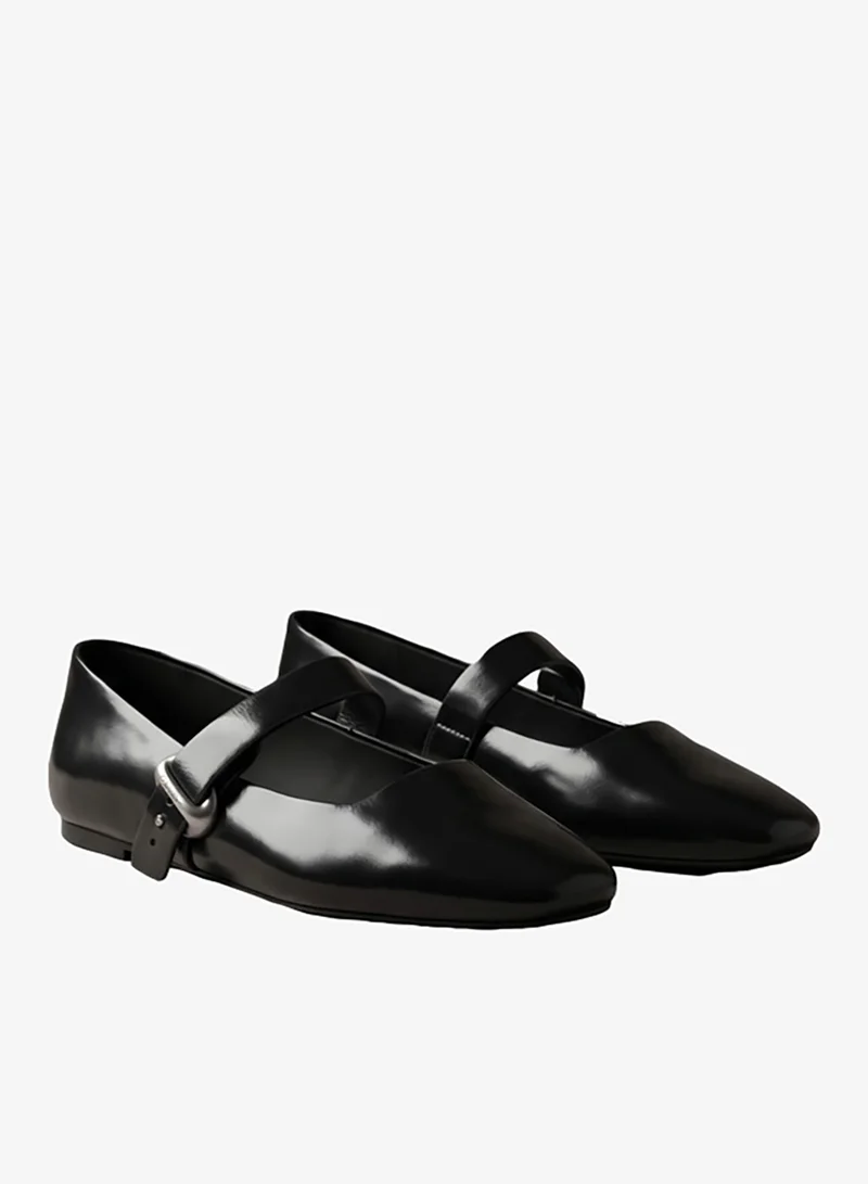 Calvin Klein  Leather Mary Jane Ballerinas for Women | Best Price UAE