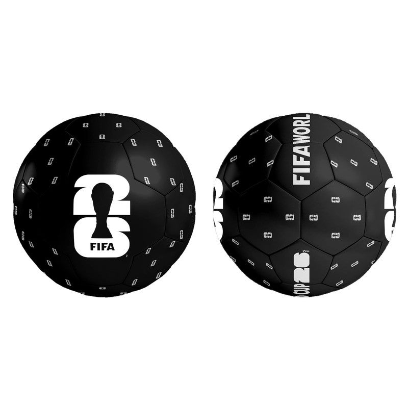 FIFA 2026 Official Style Soccer Ball – Black with Small Logo – Match & Training Ball