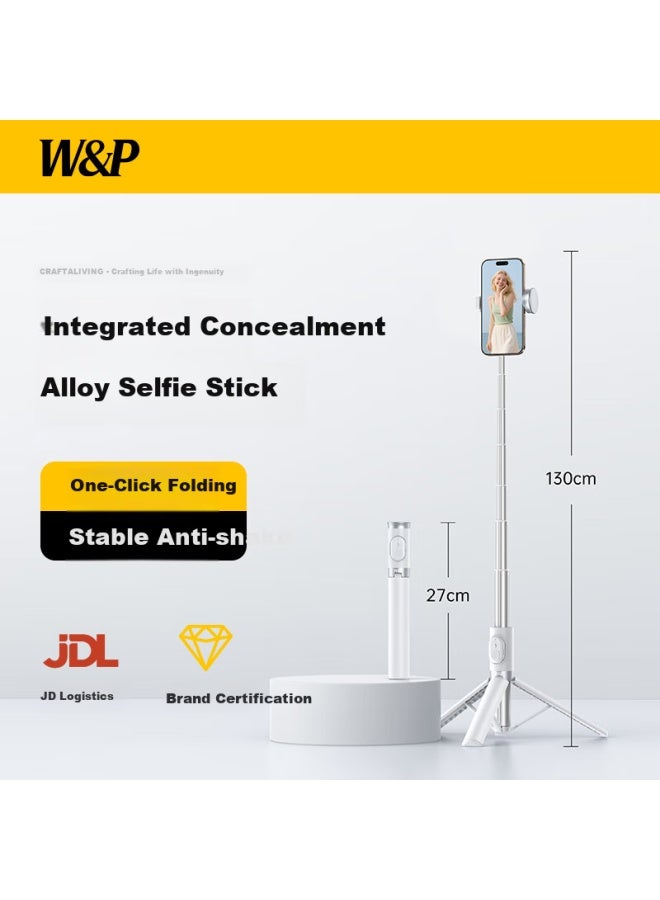WP W&P Selfie Stick Tripod With Anti-Shake Gimbal, 360-Degree Rotation, Multifunctional Floor Stand, Handheld Shooting Device, Portable Bluetooth Travel Gadget, Compatible With Apple And Xiaomi - Image 1