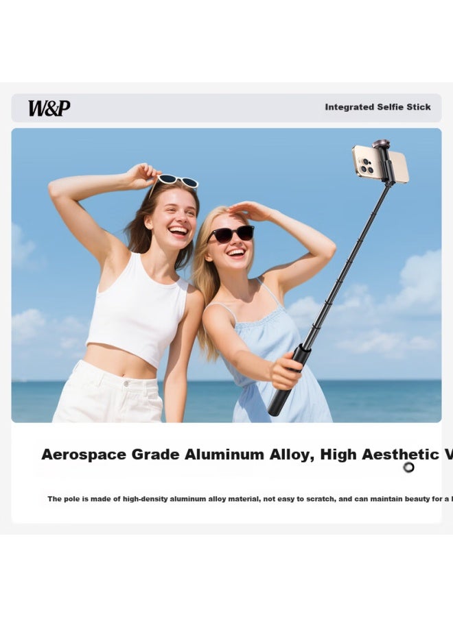 WP W&P Selfie Stick Tripod With Anti-Shake Gimbal, 360-Degree Rotation, Multifunctional Floor Stand, Handheld Shooting Device, Portable Bluetooth Travel Gadget, Compatible With Apple And Xiaomi - Image 4