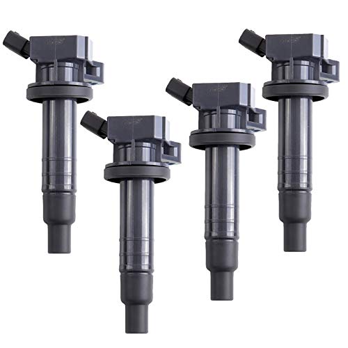 MAS Set of 4 Ignition Coils Pack Compatible with Toyota Celica GT Corolla Matrix MR2 Pontiac Vibe Chevrolet Prizm L4 1.8L Replacement for UF247 C1249 UF315 - Image 1