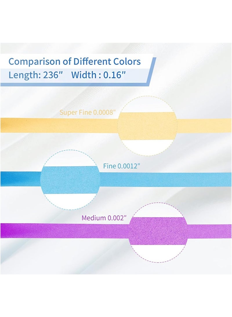 HaLunhi 4mm x 6m Dental Polishing Strips Teeth Abrasive & Finishing Strips ，Fine Inter-dental Oral Care Cleaning Tool，Sanding Grinding Whitening Teeth（Red，Medium）  - Image 2