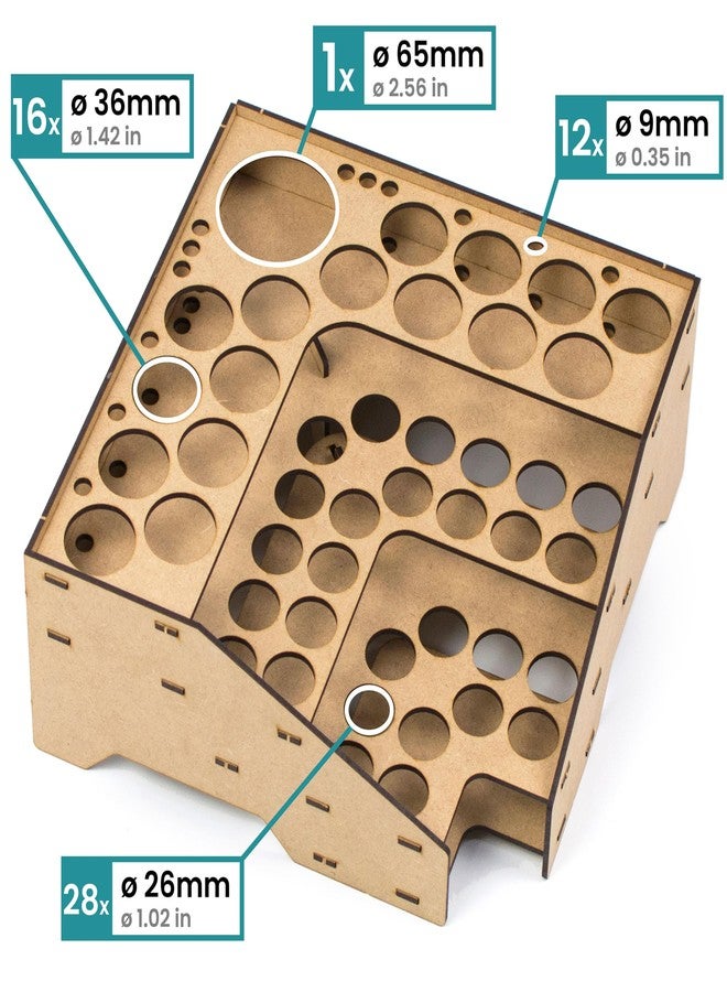 PROSCALE Paint Rack & Organiser - Vallejo Colours Stand for Hobby Zone & Model Building Tools (Model C) - Image 3