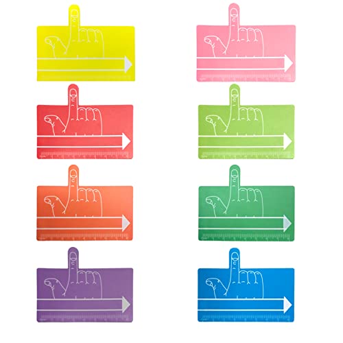 Khakho Finger Focus Spacer,8Pcs Kids Finger Spacers,Colorful Guided Reading Strips, Dyslexia Tools for Kids, Handwriting Tool Writing Spacers for Kids,Home School Classroom Supplies - Image 1
