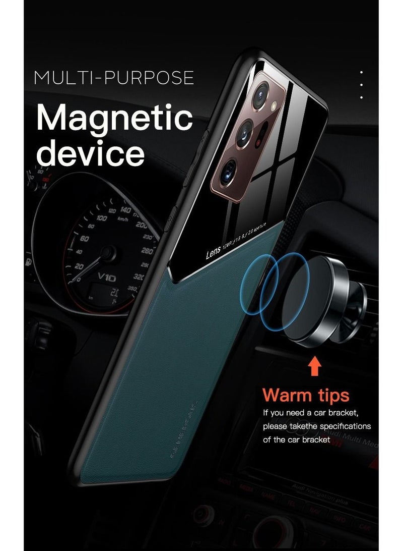Case Leather Texture Car Magnetic Phone Cover For Samsung Galaxy Note 20 Ultra _Black  - Image 4
