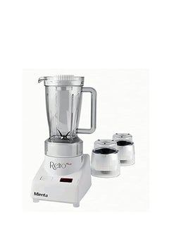 Mienta MySouqEg-MySouq.co.-Marketplace Mienta BL-721 Blender & mixer with Grater And Grinder +Free Gifts Set of 3 Plastic Containers - 500 Watt - Made In Egypt 