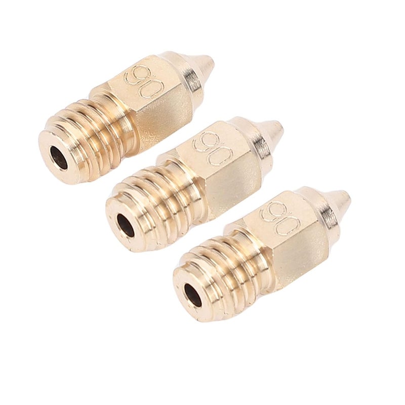 Yunseity High Thermal Conductivity Brass Nozzles for Ender 5 Maximum - 0.6 Mm Hotend Nozzle Kit for Continuous - Suitable for TPE and TPU Filament 3D Printer Accessories - Image 4