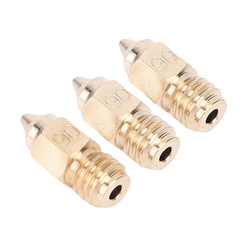 Yunseity High Thermal Conductivity Brass Nozzles for Ender 5 Maximum - 0.6 Mm Hotend Nozzle Kit for Continuous - Suitable for TPE and TPU Filament 3D Printer Accessories - Image 5