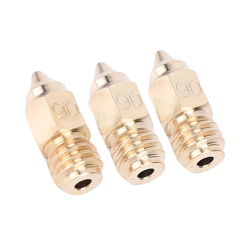 Yunseity High Thermal Conductivity Brass Nozzles for Ender 5 Maximum - 0.6 Mm Hotend Nozzle Kit for Continuous - Suitable for TPE and TPU Filament 3D Printer Accessories - Image 3