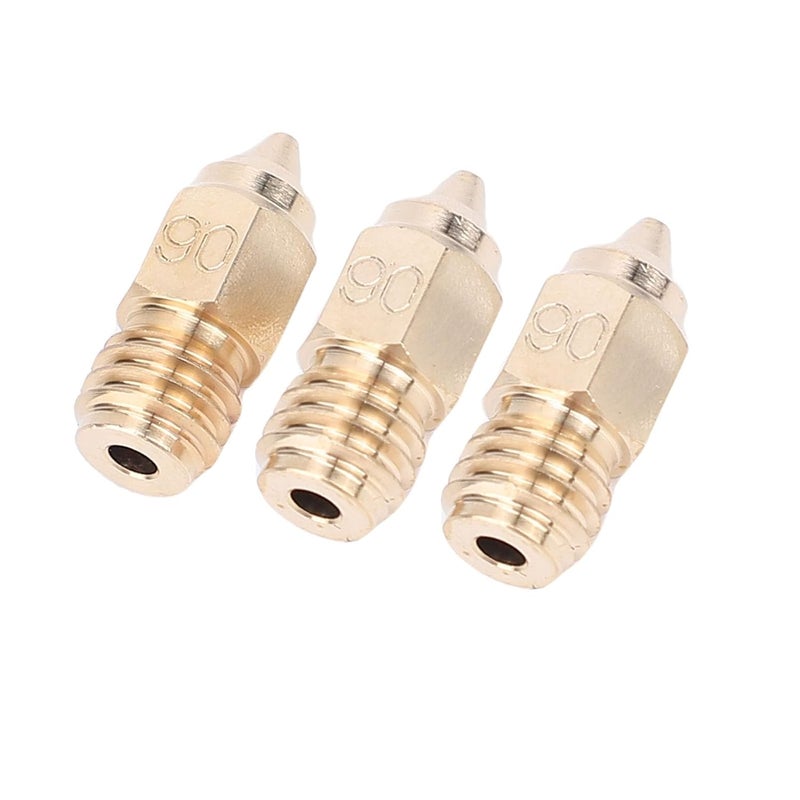 Yunseity High Thermal Conductivity Brass Nozzles for Ender 5 Maximum - 0.6 Mm Hotend Nozzle Kit for Continuous - Suitable for TPE and TPU Filament 3D Printer Accessories - Image 1