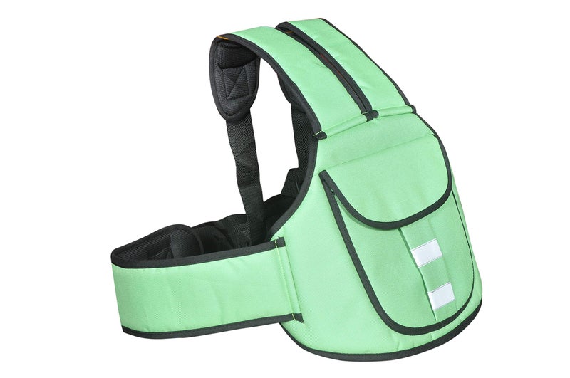 Crawl'in Kids Adjustable Safety Harness Belt Child Vehicle Motorcycle Ride Strap For Two Wheeler Travel Horse Back Riding With Padded Strap For Children Babies|2-6 Year (Green) - Image 3