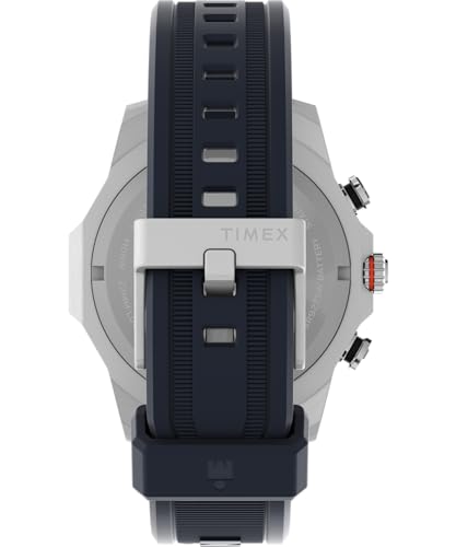 Timex Men's Ironman Triathlon Adrenaline 48mm Watch - Blue Strap Blue Dial Silver-Tone Case - Image 3