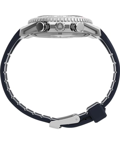 Timex Men's Ironman Triathlon Adrenaline 48mm Watch - Blue Strap Blue Dial Silver-Tone Case - Image 2