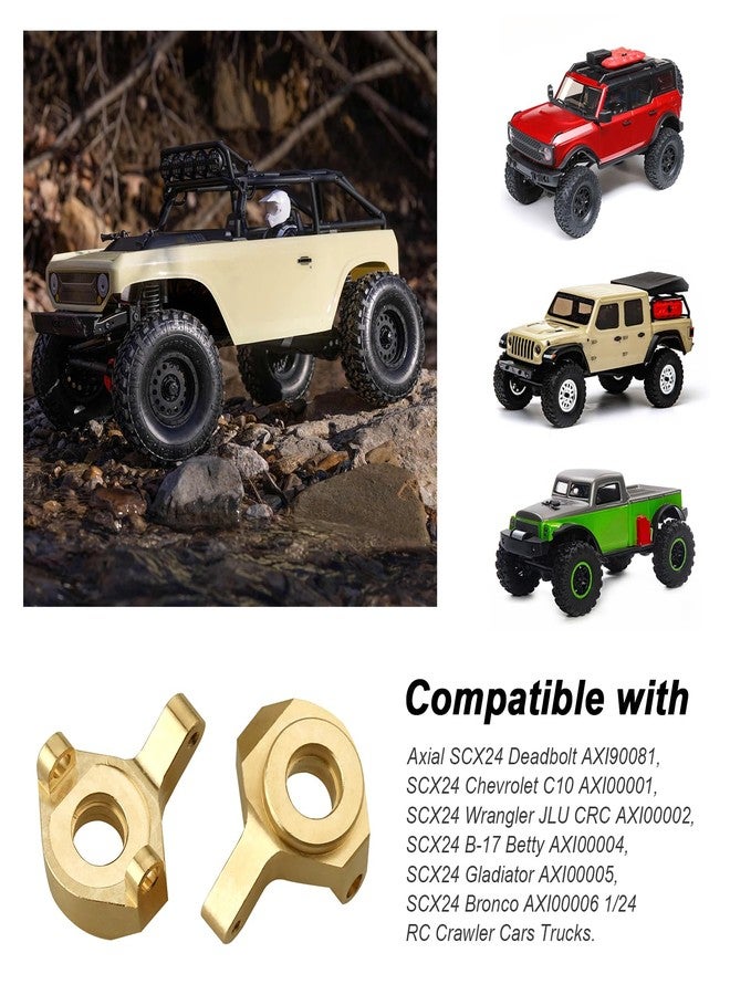 هوبي بارك مفصل توجيه نحاسي أمامي من Hobbypark SCX24 لـ Axial SCX24 Gladiator Chevrolet C10 Deadbolt Wrangler JLU B17 Betty Bronco ترقيات - Image 2