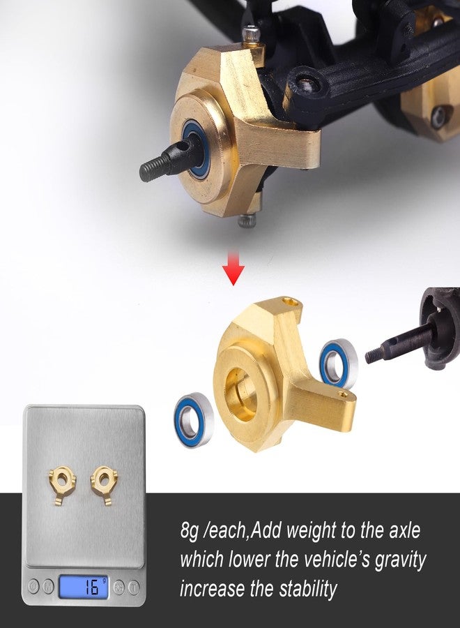 هوبي بارك مفصل توجيه نحاسي أمامي من Hobbypark SCX24 لـ Axial SCX24 Gladiator Chevrolet C10 Deadbolt Wrangler JLU B17 Betty Bronco ترقيات - Image 4