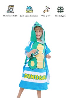 Aurafly Kids Bath Towel for 3-10 Years Toddler Kids Hooded Towel Microfiber Bath Towel Super Soft Robe Poncho Bathrobe Swimming Beach Holiday Water PlayingBeach Pool Bath Swim Coverups (1Pcs)  - Image 3