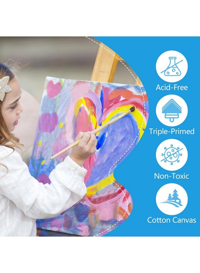 ESRICH Stretched Canvas for Painting 5x7, 28 Pack Small Canvases for Painting 5/8" Profile Primed Acid-Free Blank Painting Canvas for Kids & Artists for Decorations, Painting Parties. - Image 4