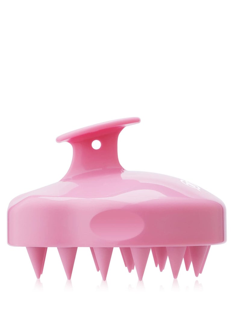 Y&D Hair Scalp Massager Shampoo Brush, FReatech Massage Brush for Care Cleaning Shower, Soft Silicone Comb Men, Women, Kids and Pets - Pink  - Image 1