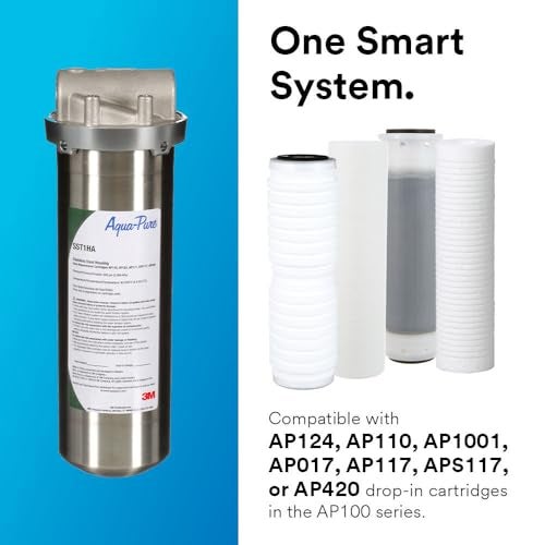 Aqua pure 3M Aqua-Pure Whole House Std. Dia. Stainless Steel Filter Housing SST1HA. Heavy Duty Construction, Built to Last - Image 2