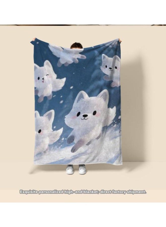 عام بطانية رقيقة من الفانيلا الكرتونية للأطفال والرضع (دافئة ومريحة، ومناسبة للنوم والألعاب) 70 سم * 100 سم - Image 1