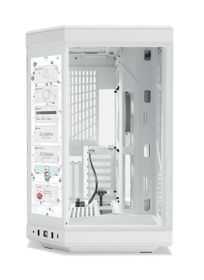 HYTE HYTE Y70 TOUCH INFINITE CASE 14.5” [SNOW WHITE]  - Image 2