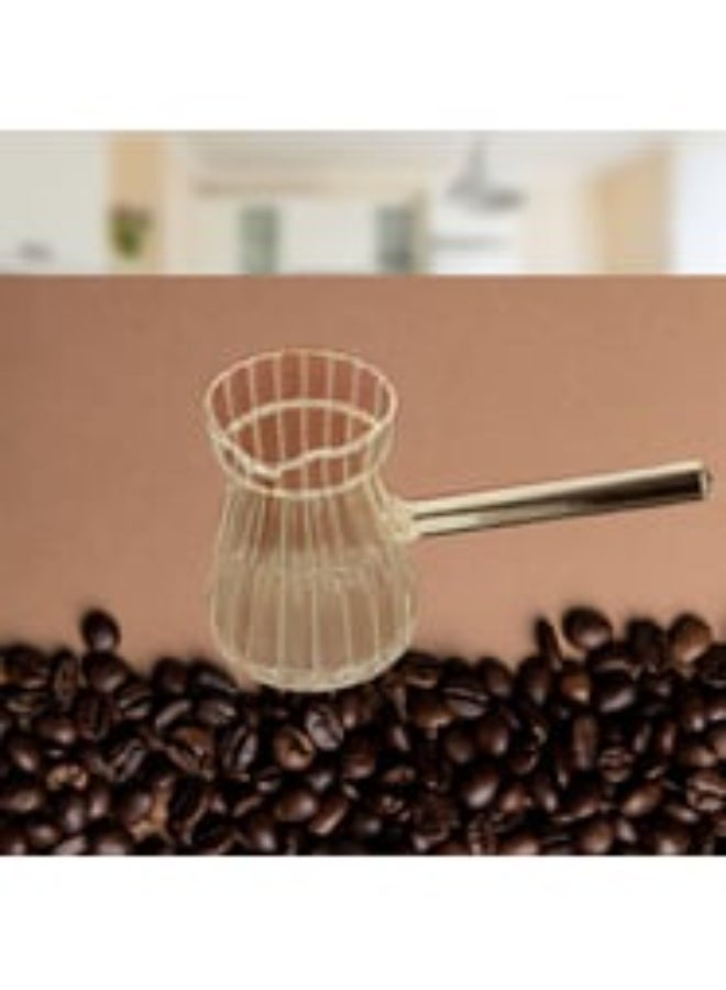 إبريق قهوة زجاج مضلع بيد طويلة شفاف (قطعة واحدة) | تصميم أنيق للتقديم اليومي - Image 4