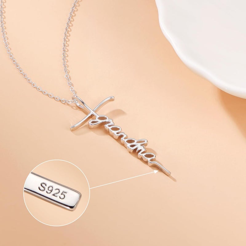 Lcherry Faith Cross Pendant Necklace for Women Religious Christian Jewelry Mother's Day Gifts for Women - Image 4