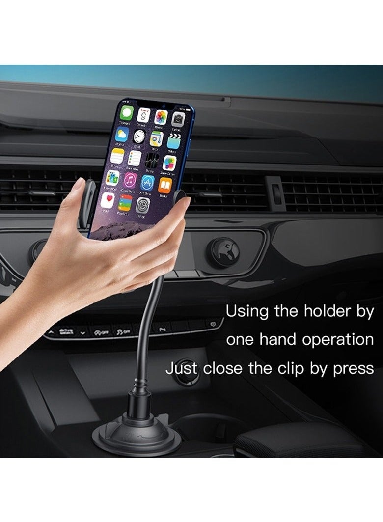 Yesido C112 Long Leg Universal Car Cup Holder Phone Mount – Telescopic Hose, Adjustable Height, 360° Rotation, Easy Installation for iPhone, Samsung, Android – Secure Mount for Cars, SUVs, Trucks, and More - Image 3
